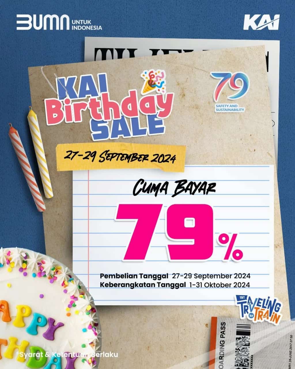 HUT Ke-79, KAI Beri Kejutan Promo Tiket Hemat Sebulan Penuh