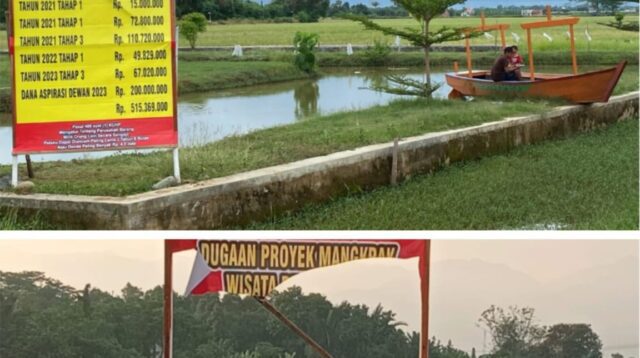 Belum Ada 24 Jam Baliho Berisi Daftar Dugaan Proyek Mangkrak yang Dipasang Warga Wuled Pekalongan Dirusak